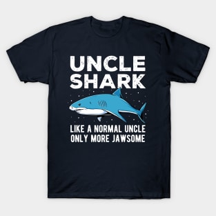 Uncle Shark Only More Jawsome Fathers Day Gift T-Shirt